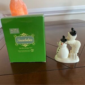 Department 56 Snowbabies with Snowman Figurine